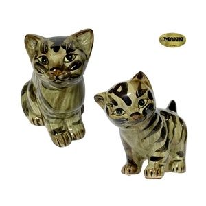 Seymour Mann - Tabby Cat Figurine Set, Ceramic, Japan, Vintage - (1978)